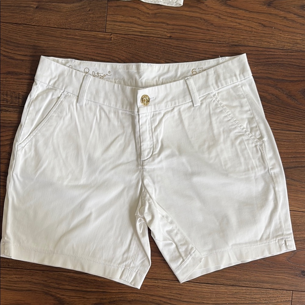 Lilly Pulitzer Jayne Stretch White Shorts